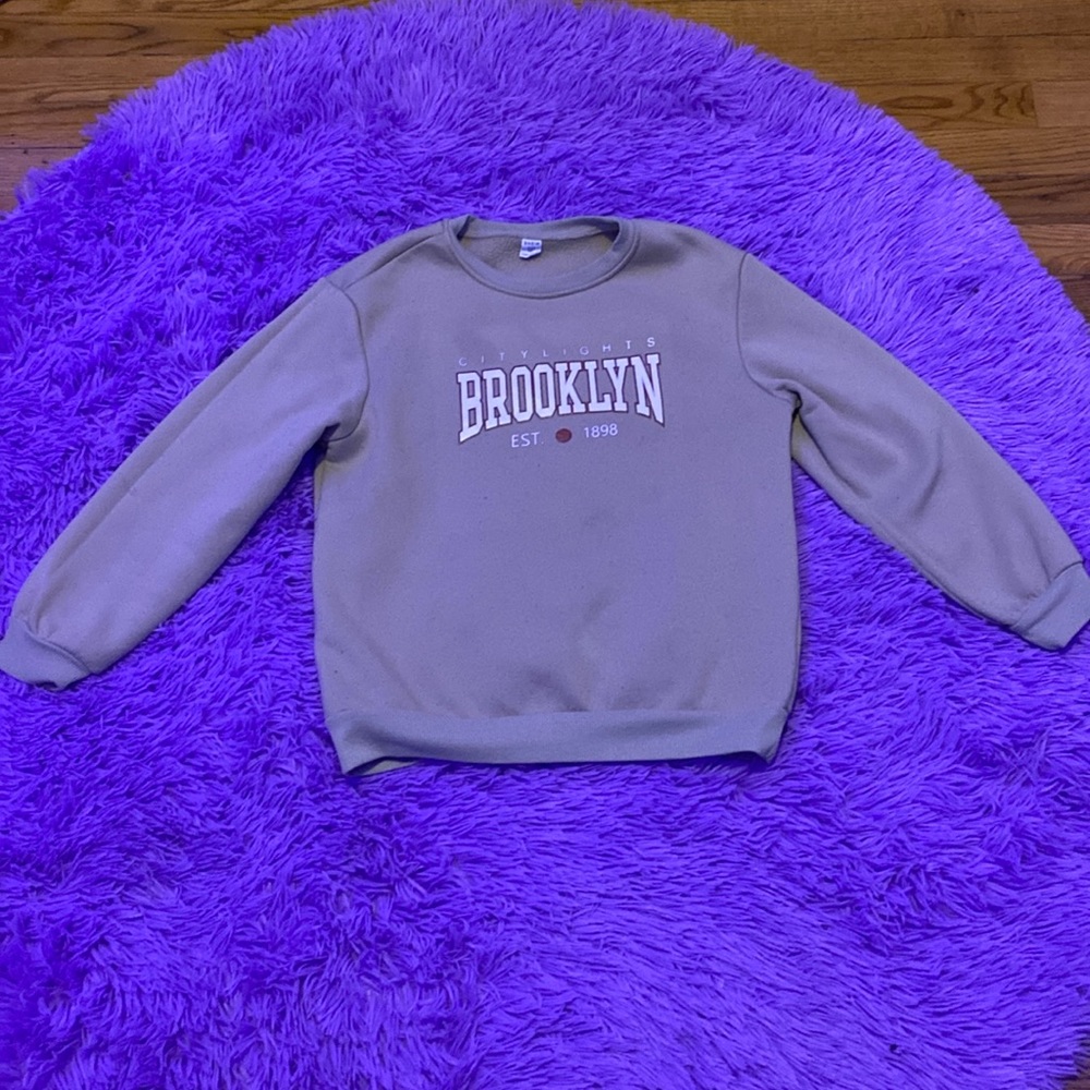 Light brown sweatshirt
